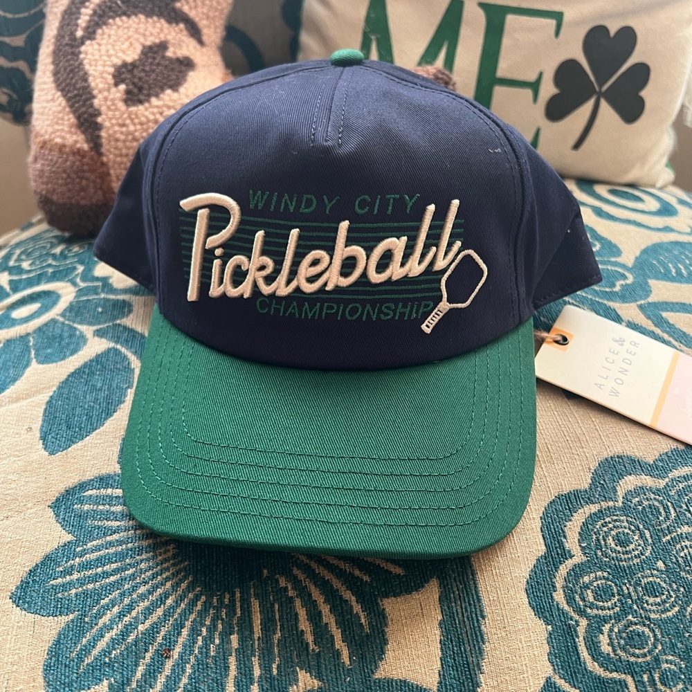 Windy City Pickleball Championship Navy & Green Hat